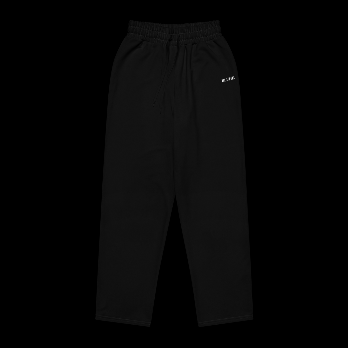 Bluhe Wide Leg Joggers (Black)