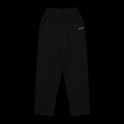 Bluhe Wide Leg Joggers (Black)