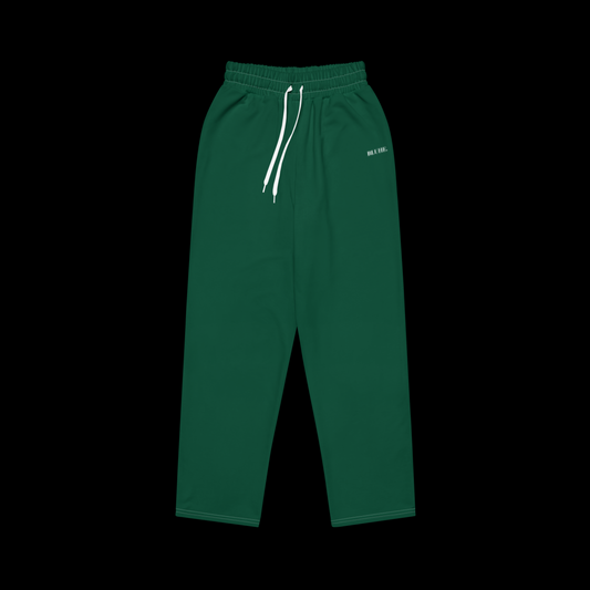 Bluhe Wide Leg Joggers (Racing Green)