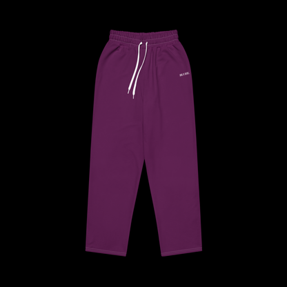 Bluhe Wide Leg Joggers (Tyrian Purple)