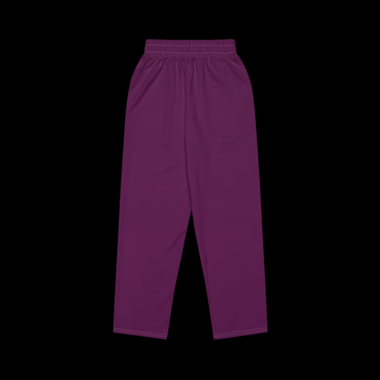 Bluhe Wide Leg Joggers (Tyrian Purple)